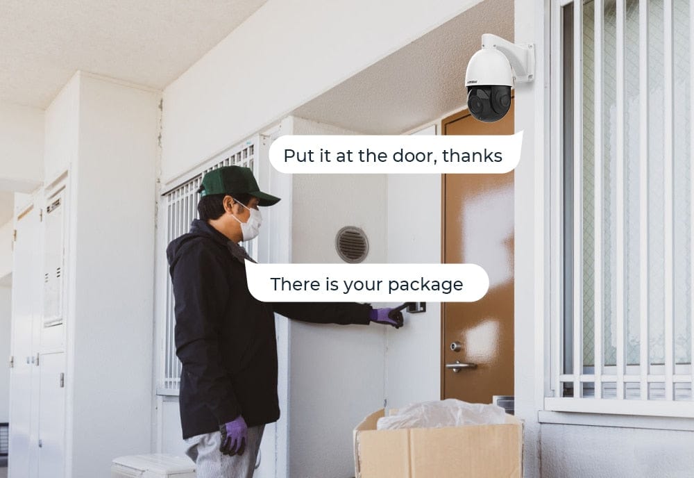 H.view 5MP 30X PoE PTZ Security Camera, Human Detection Security Cameras  