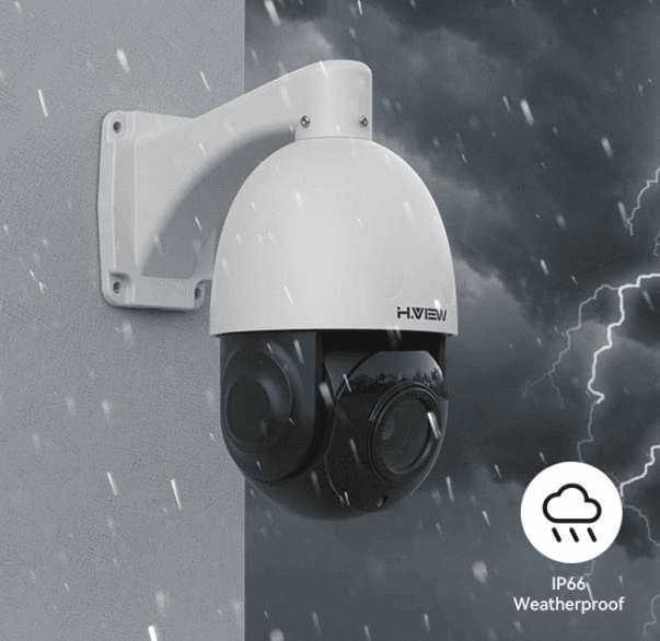 H.view 5MP 30X PoE PTZ Security Camera, Human Detection Security Cameras  BushLine