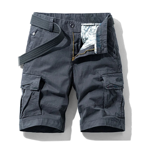 Rugged Men's Cotton Dress Casual Cargo Shorts Cargo Pants BushLine Dark Gray02 29-50-55KG 