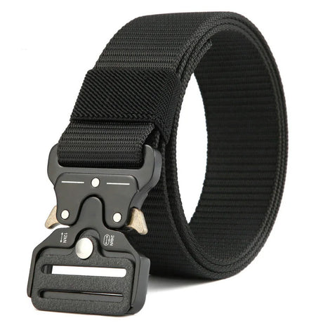 Adventure Quick Release Tactical Belt Clothing BushLine Black 125cm 