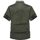 Short Sleeve Cotton Dress Work Shirt tacticle clothing BushLine   
