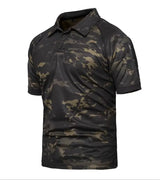 Camo Polo Shirt - Quick-drying, Breathable