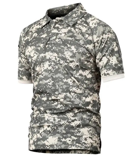 Camo Polo Shirt - Quick-drying, Breathable