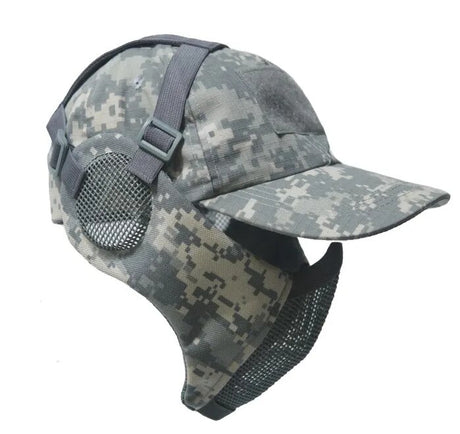 Tactical Foldable Mesh Mask with Cap tactical caps BushLine ACU  