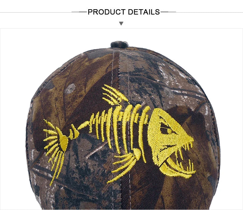 Camo Fishing Caps Cotton Jungle Hat Unisex caps BushLine   