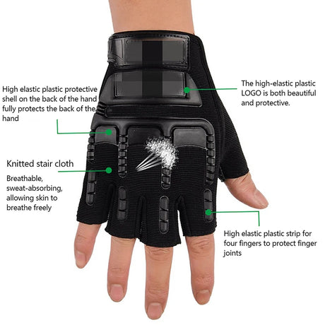 Half Finger Gloves Anti-Slip Safety & Work gloves  