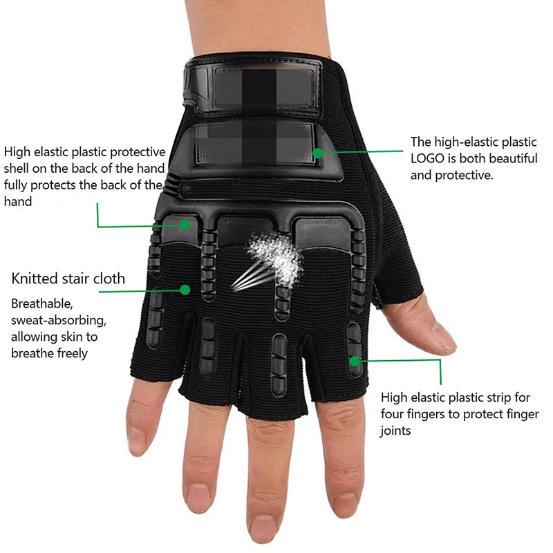 Half Finger Gloves Anti-Slip Safety & Work gloves  BushLine
