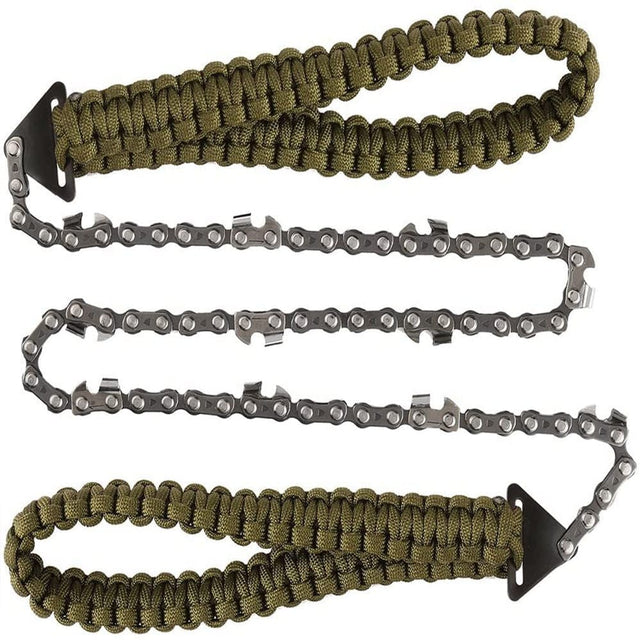 Hand Saw Portable Pocket Chain Saw Paracord Handle Emergency Survival survival  