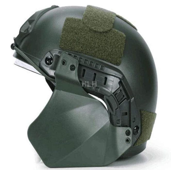 Helmet Side Cover Ear & Neck Protection Helmet & Pack Accessories BushLine Green Cover