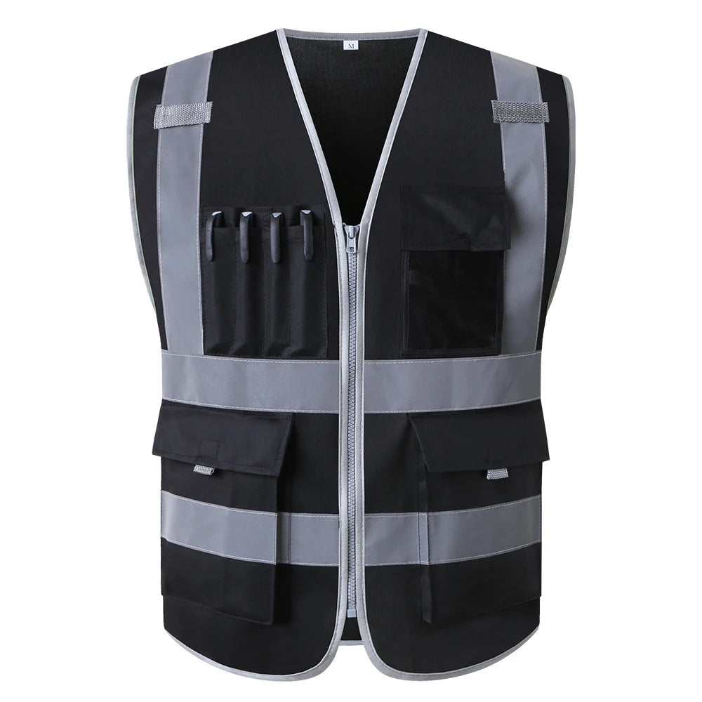 Hi Vis Multi-Pocket Safety Vest FIFO Work security safety  