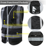 Hi Vis Multi-Pocket Safety Vest FIFO Work security safety  