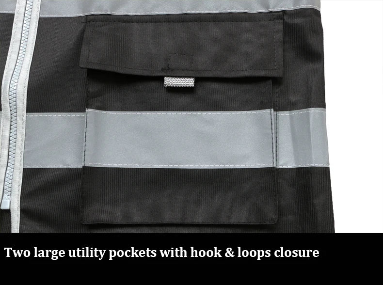 Hi Vis Multi-Pocket Safety Vest FIFO Work security safety  