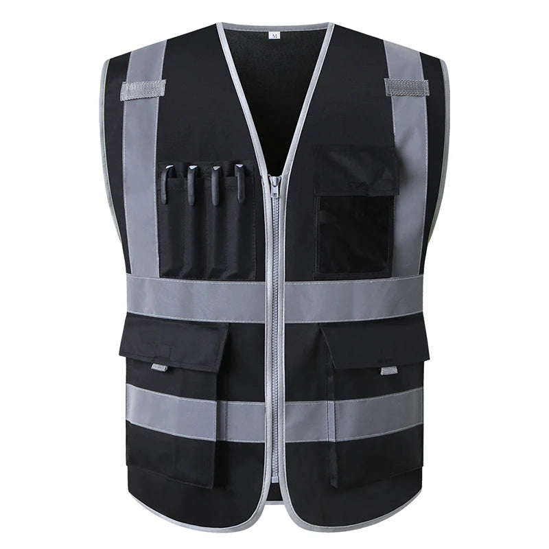Hi Vis Multi-Pocket Safety Vest FIFO Work security safety  