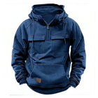 Hoodie Sweatshirt Half Zip with Pockets Solid Color Hoody outdoor equipment  