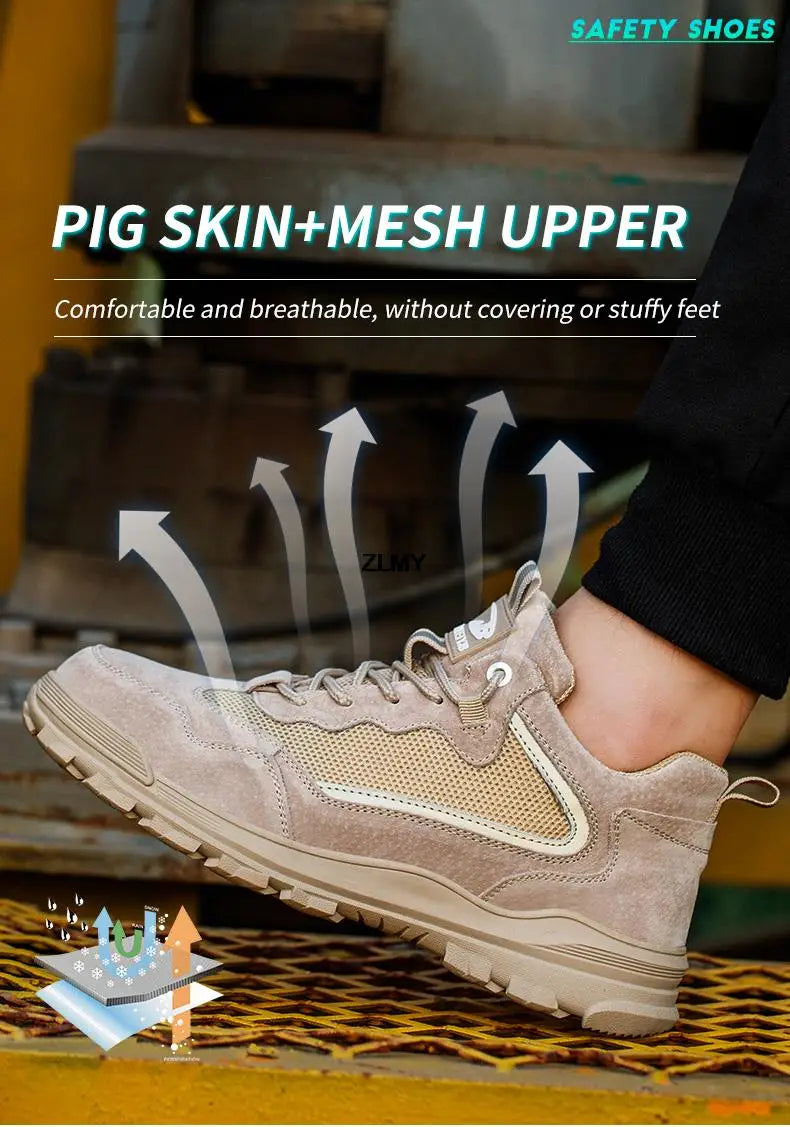Impact Proof Protective Work Safety Shoe Adventure Footware  BushLine