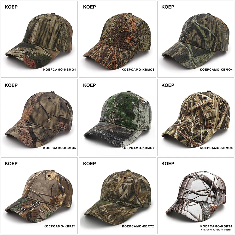Jungle Leaf Camouflage Hats & Caps Cotton 16 designs Hats  BushLine