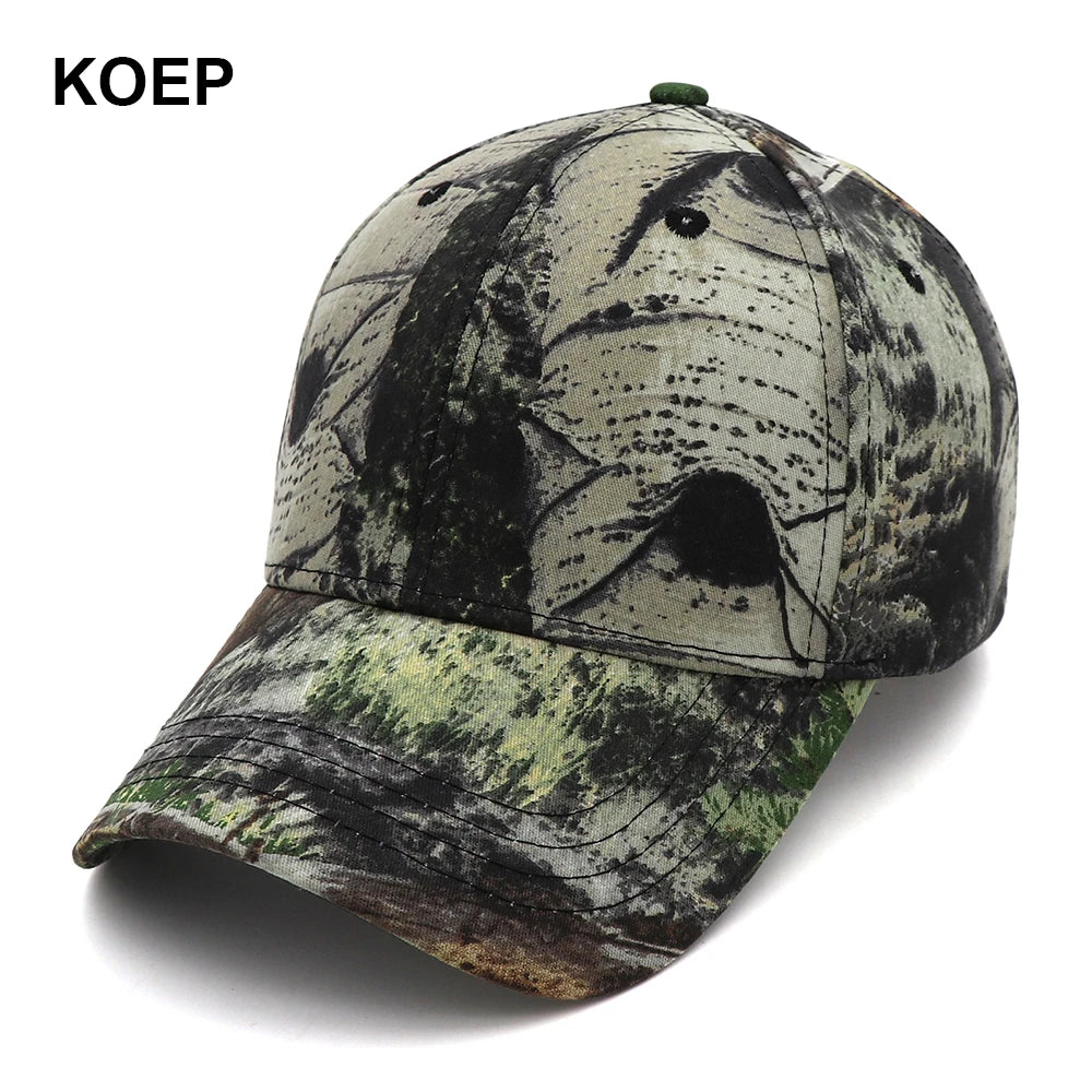 Jungle Leaf Camouflage Hats & Caps Cotton 16 designs Hats BushLine KBMO7 One Size Fits Most