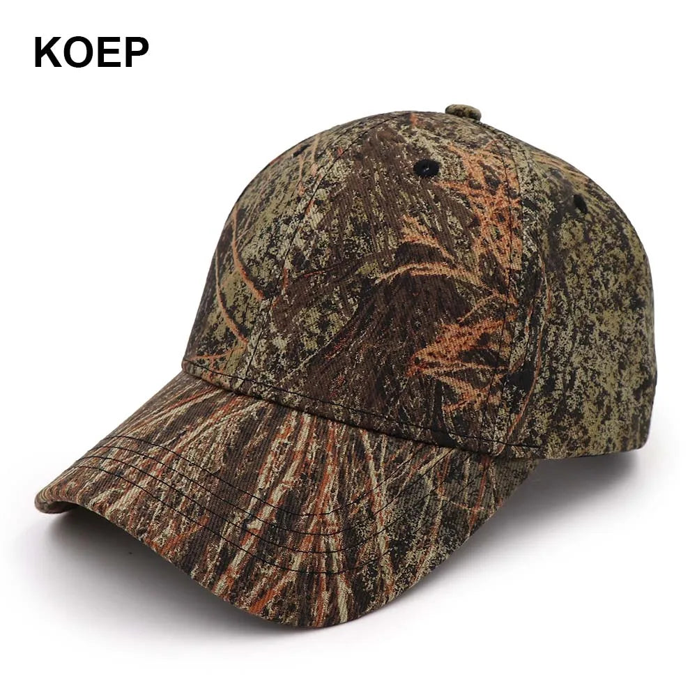 Jungle Leaf Camouflage Hats & Caps Cotton 16 designs Hats BushLine KBMO3 One Size Fits Most