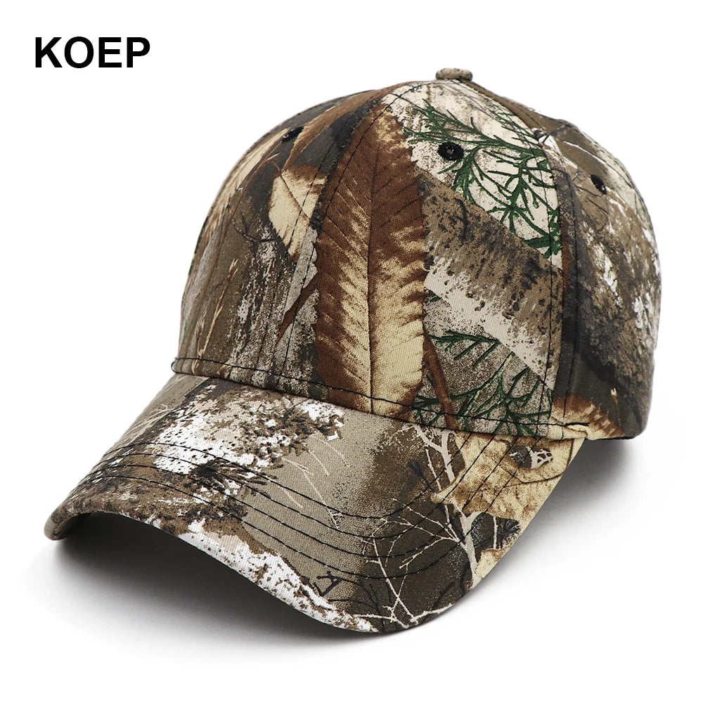Jungle Leaf Camouflage Hats & Caps Cotton 16 designs Hats BushLine KBRT9 One Size Fits Most