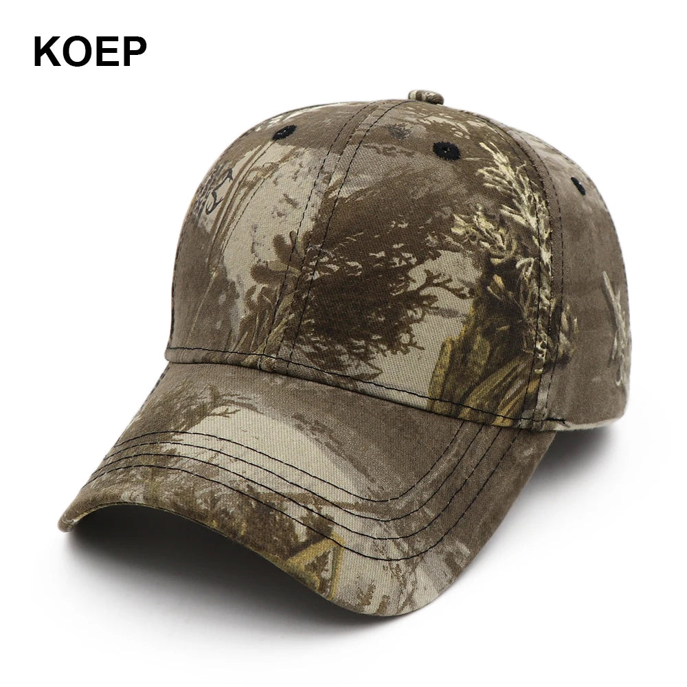 Jungle Leaf Camouflage Hats & Caps Cotton 16 designs Hats BushLine KBRT6 One Size Fits Most