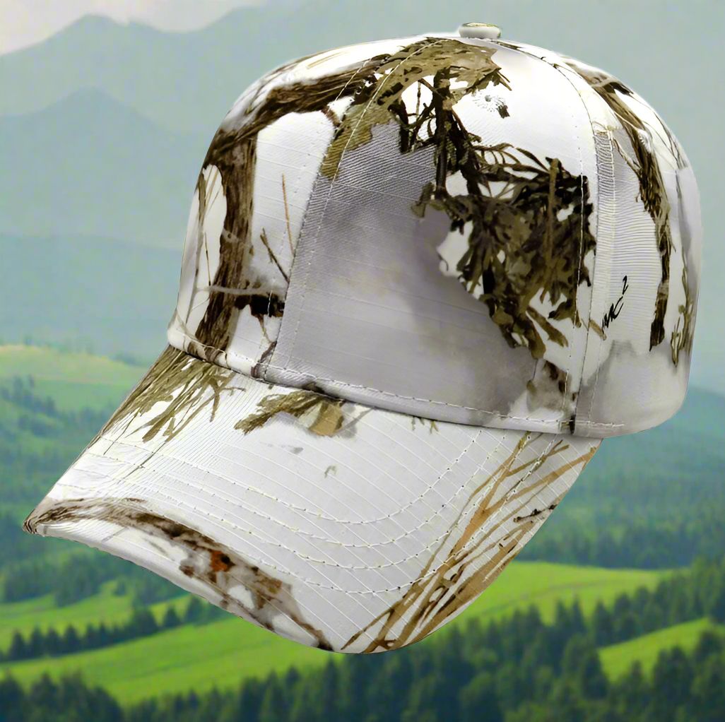Jungle Leaf Camouflage Hats & Caps Cotton 16 designs Hats BushLine White One Size Fits Most