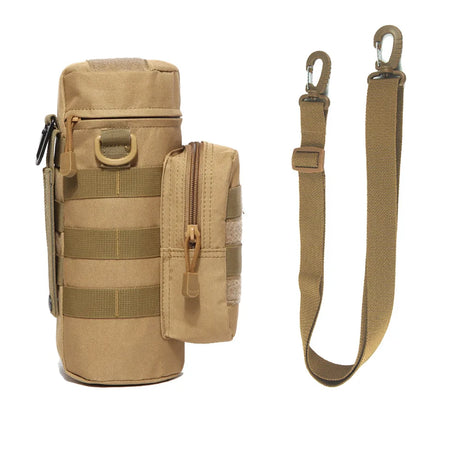 Molle Water Bottle Thermos Bag Holder Molle BushLine Khaki