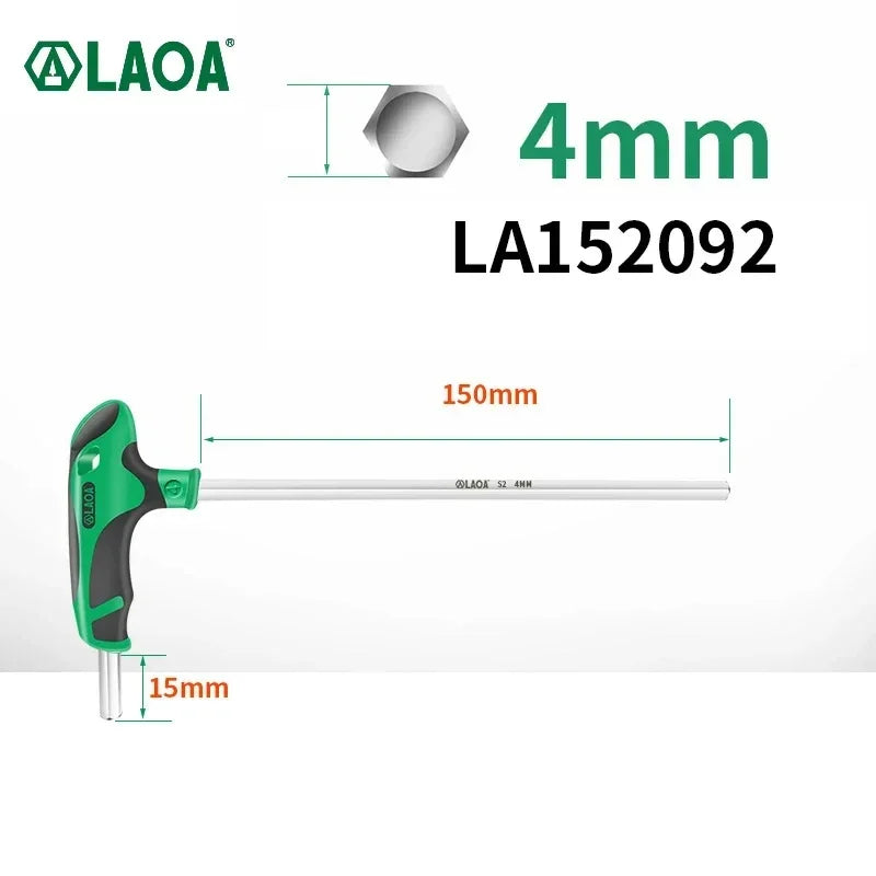 LAOA T-shaped Flat Head Hexagon Screwdriver Wrench tools  BushLine