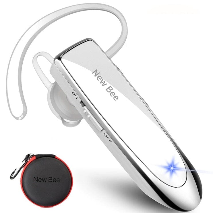 LC-B41 Bluetooth Headset Handsfree Audio BushLine White with bag