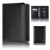 Leather Travel Passport Holder Cover Case Multi-card Slot Storage wallet outdoor equipment  