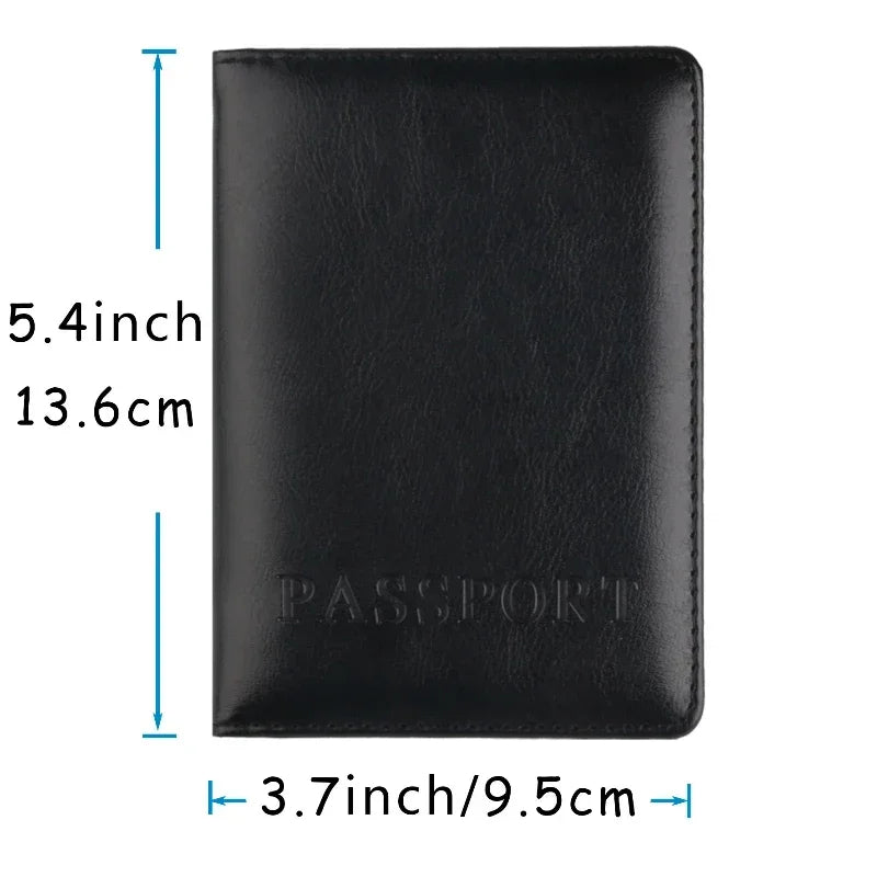 Leather Travel Passport Holder Cover Case Multi-card Slot Storage wallet outdoor equipment  