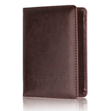Leather Travel Passport Holder Cover Case Multi-card Slot Storage wallet outdoor equipment  
