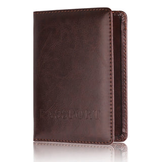 Leather Travel Passport Holder Cover Case Multi-card Slot Storage wallet outdoor equipment  