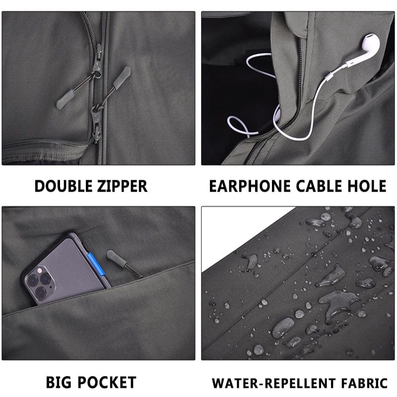 Light Weight Fleece lined Jacket Wind/Waterproof jackets  BushLine
