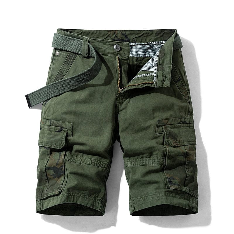 Limited Edition Camouflage Men Cargo Shorts Cargo Pants BushLine Black01 30