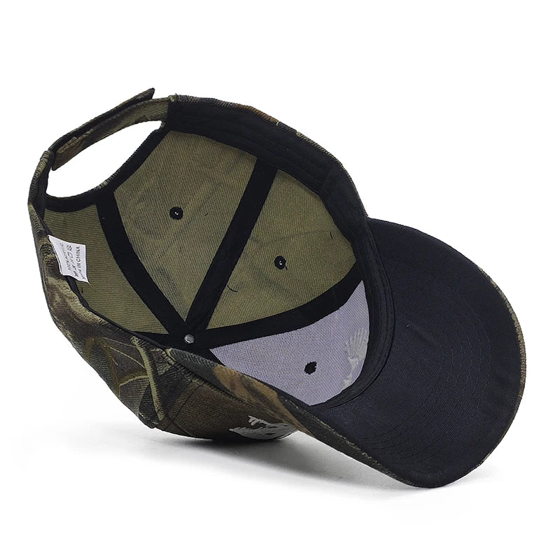 Luminous  Camo Fishing Baseball Cap tactical caps  BushLine
