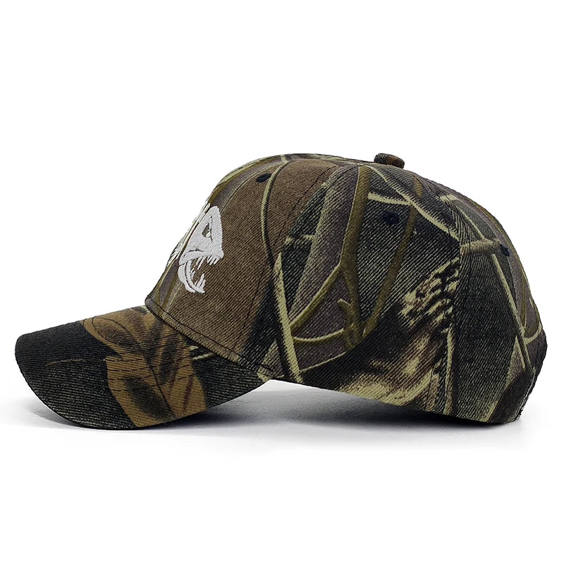 Luminous  Camo Fishing Baseball Cap tactical caps  BushLine