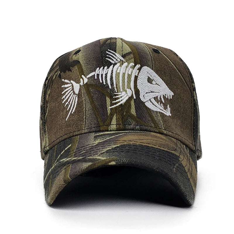Luminous  Camo Fishing Baseball Cap tactical caps  BushLine