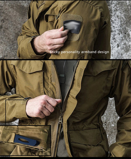 M65 Windbreaker Hunting Field Jackets Mens Winter/Autumn Waterproof Outdoor Clothing  