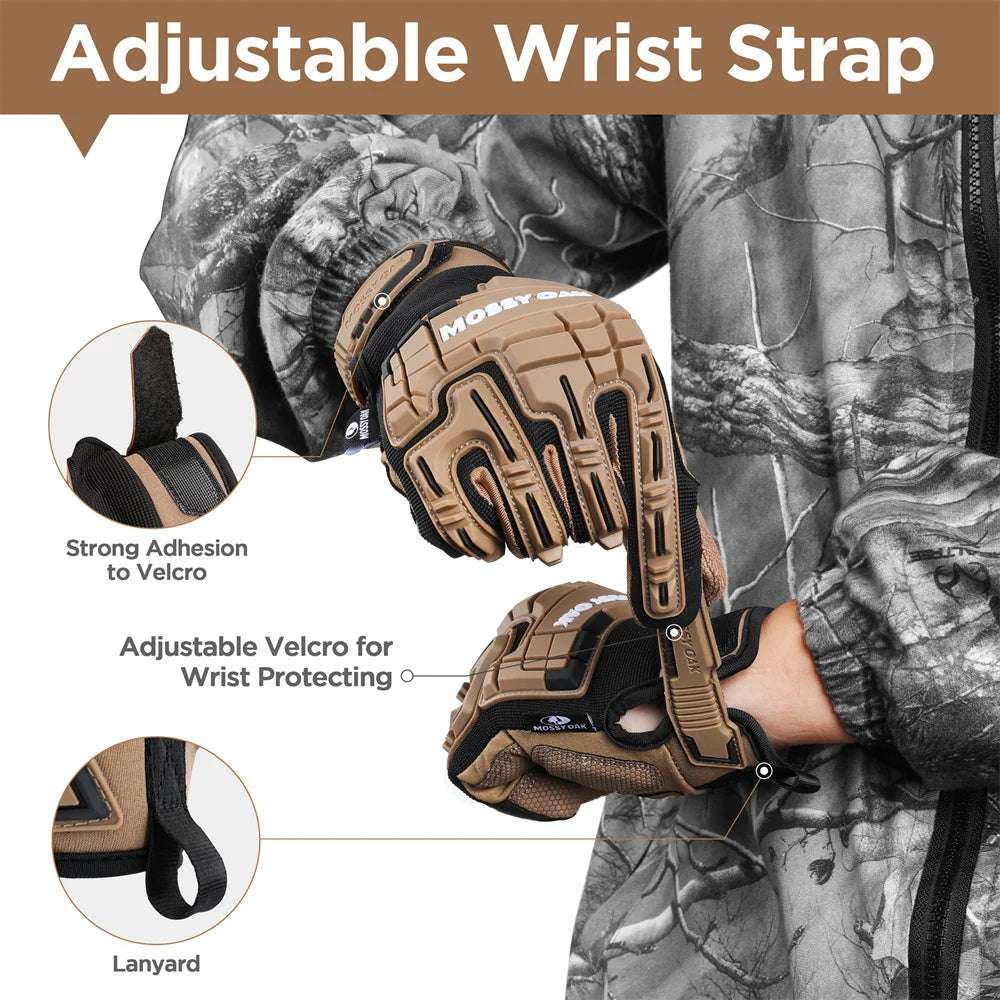 MOSSY OAK-Military Full Finger Touch Screen Gloves eyes ears & hands  BushLine