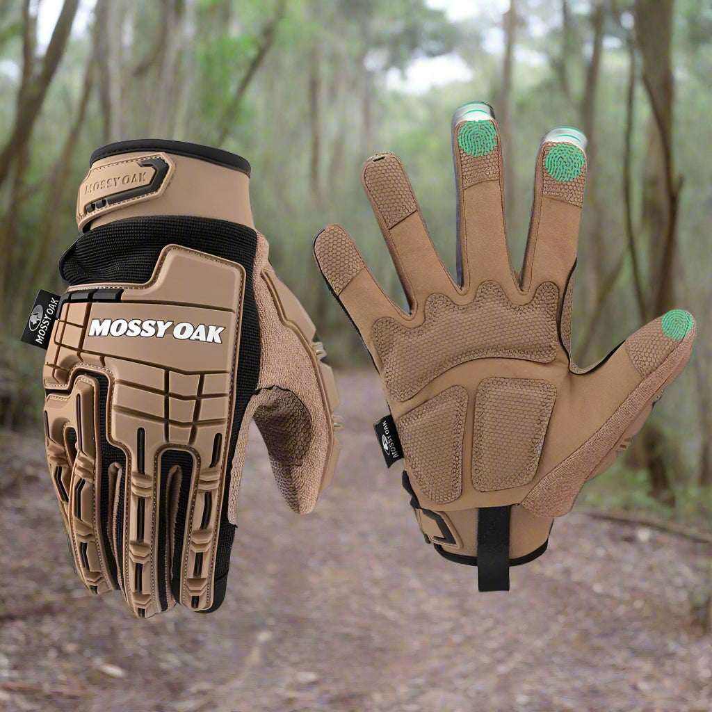 MOSSY OAK-Military Full Finger Touch Screen Gloves eyes ears & hands  BushLine