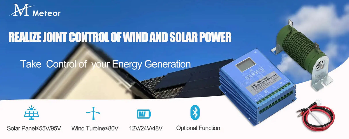 MPPT Hybrid Controller Wind & Solar 1kw 2kw 3kw & Dump Load Resistor Wind & Solar Controllers  