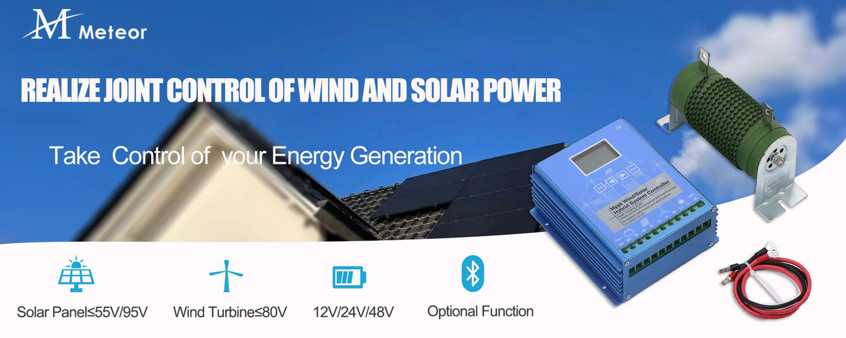 MPPT Hybrid Controller Wind & Solar 1kw 2kw 3kw & Dump Load Resistor Wind & Solar Controllers  BushLine