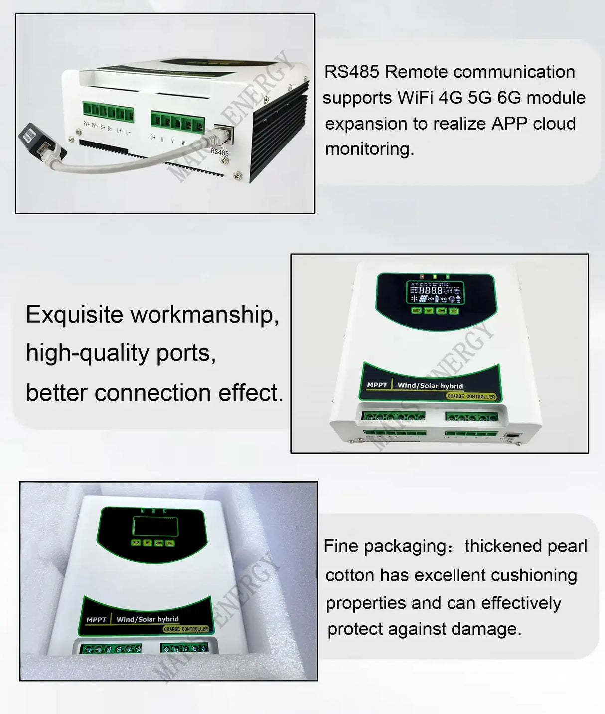 MPPT Wind Solar Hybrid Controller 1kw, 1.5kw, 2kw & 3kw Wind & Solar Controllers  