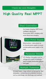 MPPT Wind Solar Hybrid Controller 1kw, 1.5kw, 2kw & 3kw Wind & Solar Controllers  BushLine
