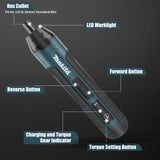 Makita Cordless Electric Screwdriver 1300mah Rechargeable Multi-tools  BushLine