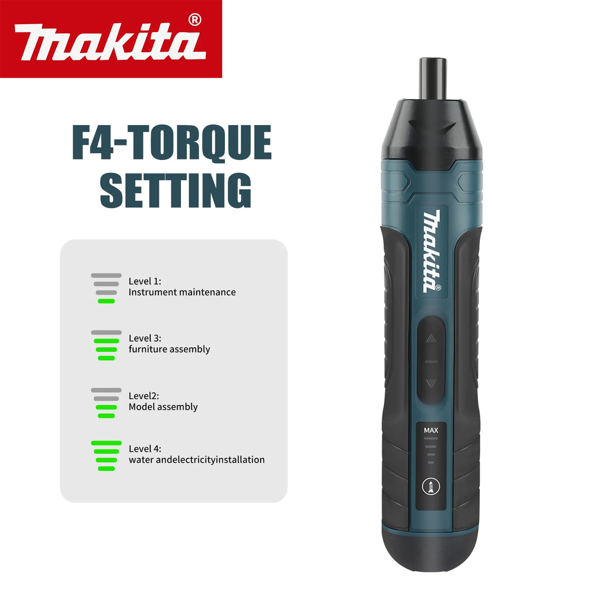 Makita Cordless Electric Screwdriver 1300mah Rechargeable Multi-tools  BushLine