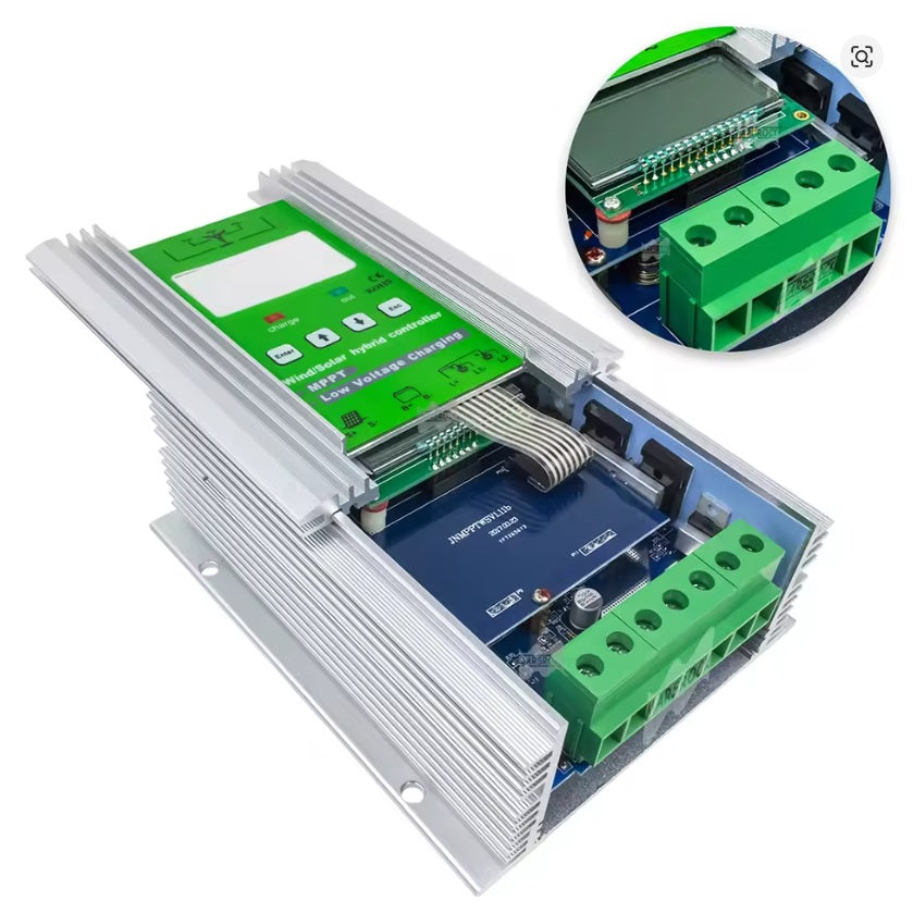 Mars 1kW-3kW Wind & Solar Hybrid MPPT Controller Lifepo4 Full Battery Display Wind Power  
