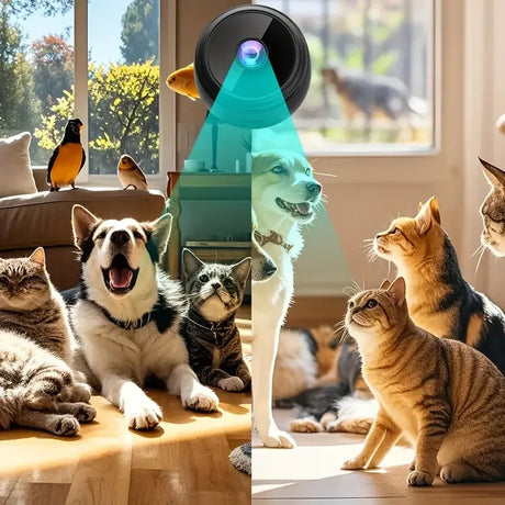 Mobile Wireless-Security-Camera-with-Magnetic-Base Security Cameras  