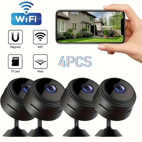 Mobile Wireless-Security-Camera-with-Magnetic-Base Security Cameras  