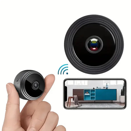 Mobile Wireless-Security-Camera-with-Magnetic-Base Security Cameras  